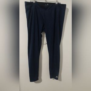 Adidas Climalite Womens XL  Track Pants Black Pull On Leggings Stretch